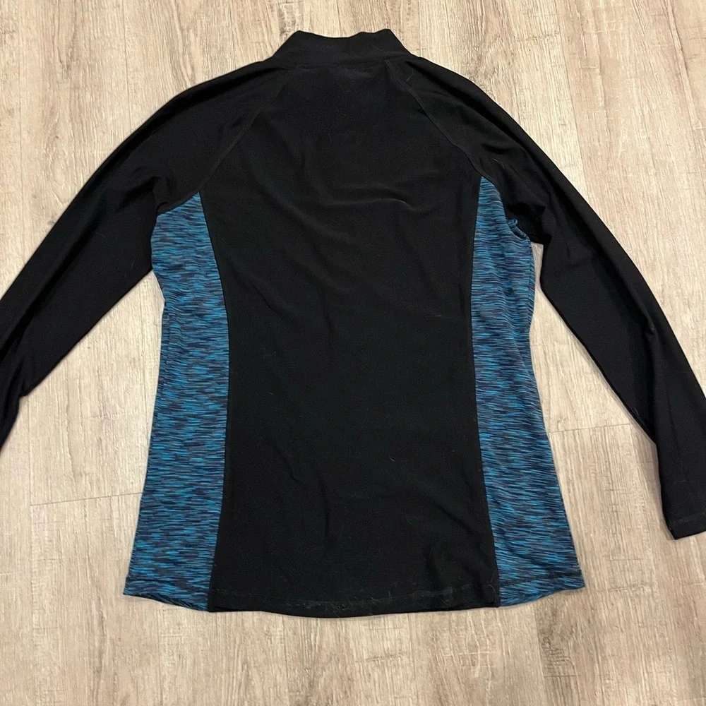 VOGO Athletica Black and Blue Women's Athletic Jacket Large - Picture 6 of 9